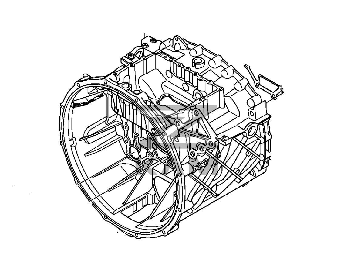 Корпус I картер ZF 12AS Astronic (взамен 1327.301.044) +GF+ / ZF