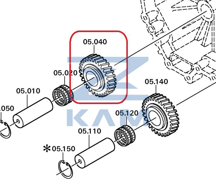 Шестерня заднего хода RG (z29) АКПП ZF 12AS Astronic / ZF