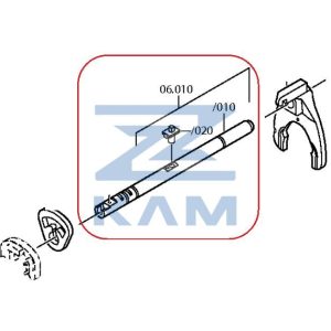 Вал управления переключением передач (в сборе) ZF 12AS (вкл. 1327.306.009) / ZF