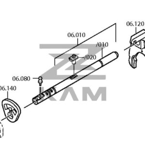 Вал управления переключением передач (голый) ZF 12AS Astronic / ZF