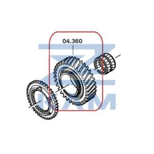 Шестерня 1 передачи (вала вторичного) КПП ZF 9S 1310 (ан. 1324.304.001)