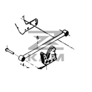 Тяга в сборе с сайлентблоками (45104500113790) / ZF Kama
