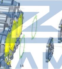 Прокладка крышки промежуточного вала вспомогательной коробки КПП Fast Gear / FG