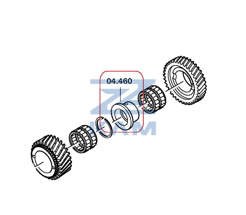 Втулка КПП ZF 9s1310 (ан. 1304.304.050) / ZF