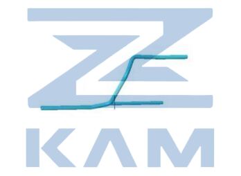 Трубка масляная (левая) в сборе главной коробки КПП FastGear 12JZ24 / FG