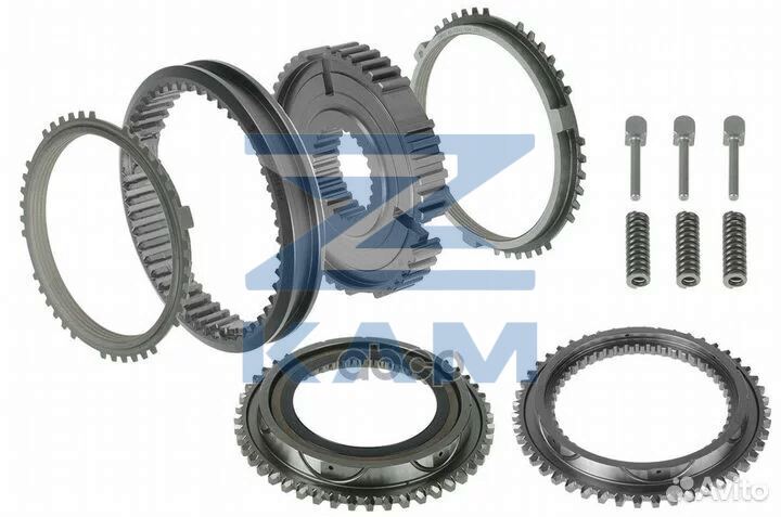 Синхронизатор 3/4 передачи (в сборе, с конусами) КПП ZF 9S (ан. 1324.204.008) / ZF