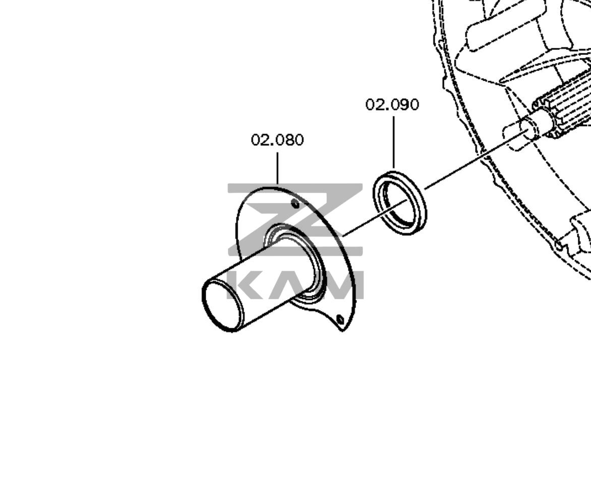 Крышка первичного вала КПП ZF 6S / ZF